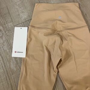 Lululemon tan legging size 0 with tag